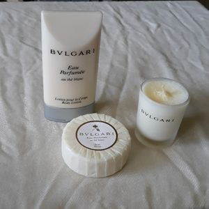 Bvlgari Eau Perfumee Set Lotion, Soap, Candle